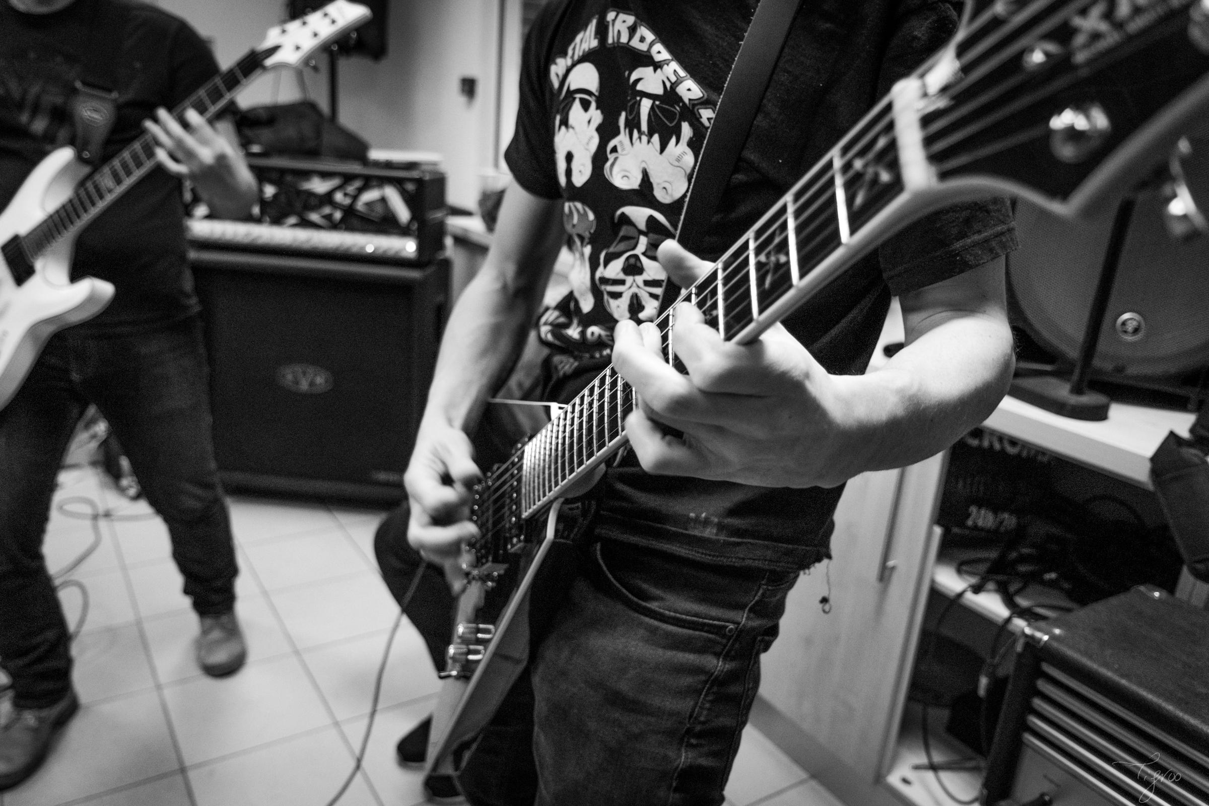 musique rock metal répétition groupe Beer's School guitare