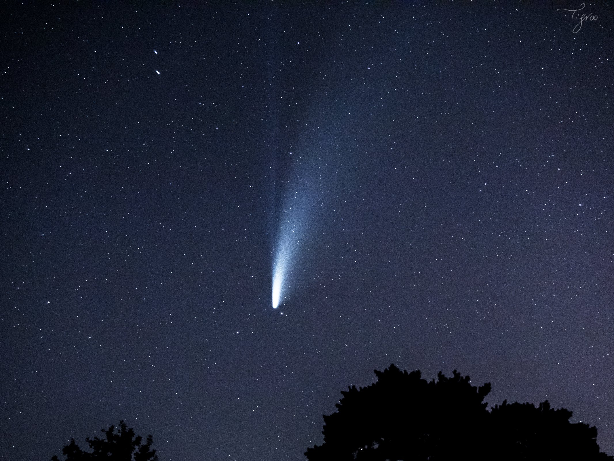Comète NEOWISE photographe ciel étoiles Voie Lactée pollution lumineuse